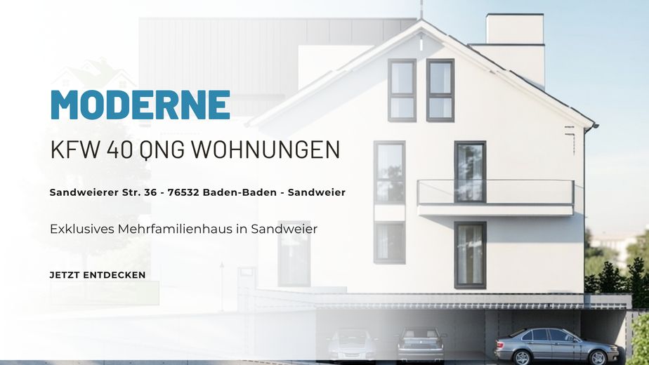Nachhaltige 4-Zimmer Neubauwohnung in Baden-Baden - Sandweier – Foto 1