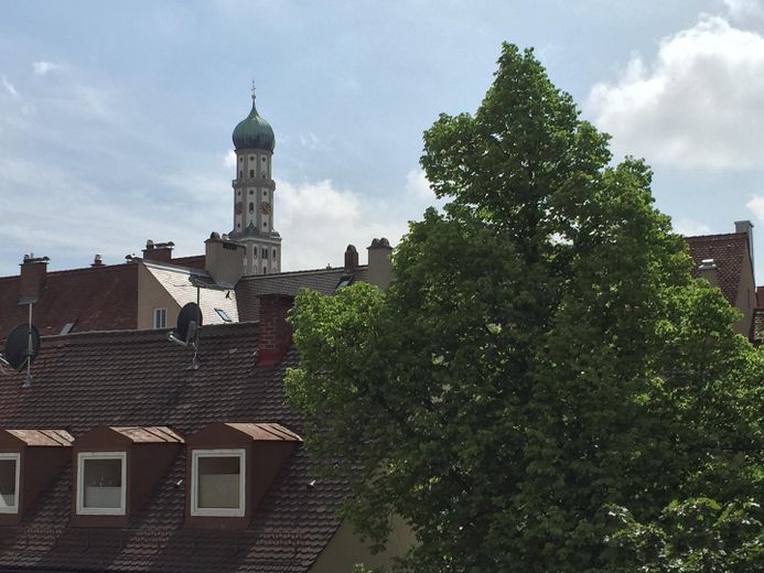 Blick vom Wohnzimmer 