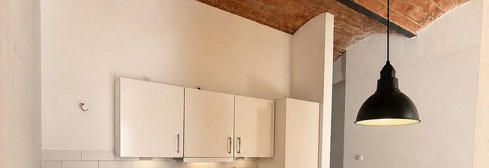 Historisches Loft in der Sternecker Brauerei | Für Singles, Paare oder als 3-Zimmer-WG geeignet – Küche