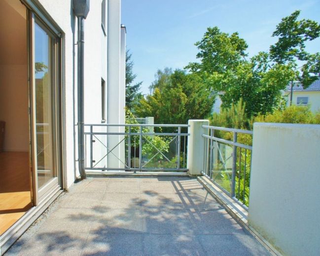 Balkon vor dem Wohnzimmer