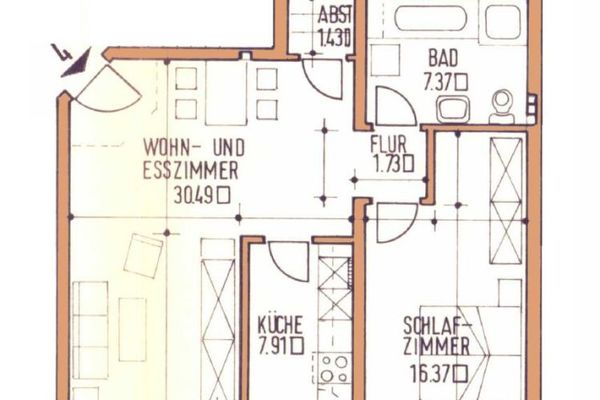 Hermoso apartamento con vista despejada en hermosa ubicación de Trier-Ruwer
con mucho verde