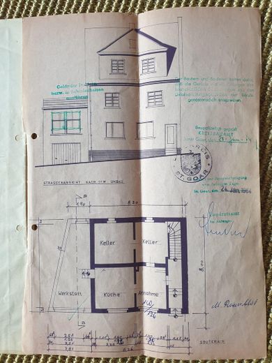 Grundriss Umbau 1964