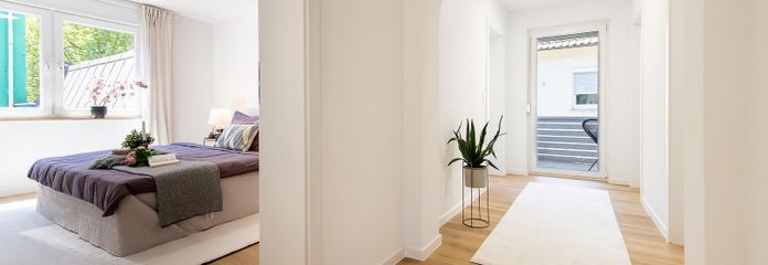 Provisionsfrei! Helle 3-Zimmer Wohnung im Herzen Heilbronns - Neue EBK - Erstbezug – Flur