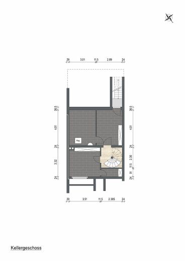 Gepflegtes Reihenmittelhaus mit großem Garten in Frankfurt-Sossenheim – Grundriss KG