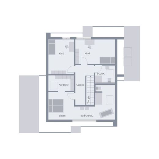 MODERNES WOHNEN MIT STIL UND KOMFORT – Grundriss Dachgeschoss