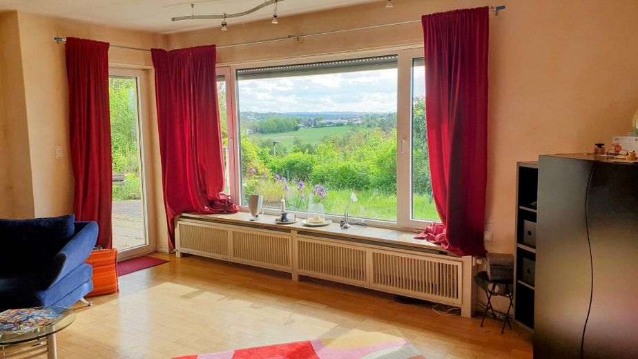 Wohnzimmer Gartenblick