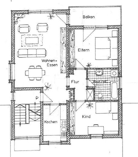 Sehr ruhige 3-Zimmer Wohnung mit Balkon & Gartenanteil – फोटो 15