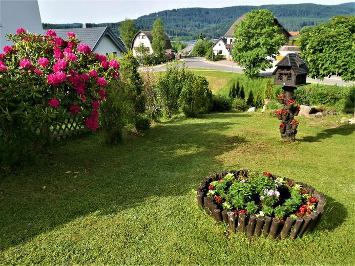 HAUS-SCHLUCHSEEBLICK: 3 Ferienwohnungen mit "Classic-Car-Ambiente" in Premiumlage (€ 1,1 Mio. +Inv.) – Garten linke Seite