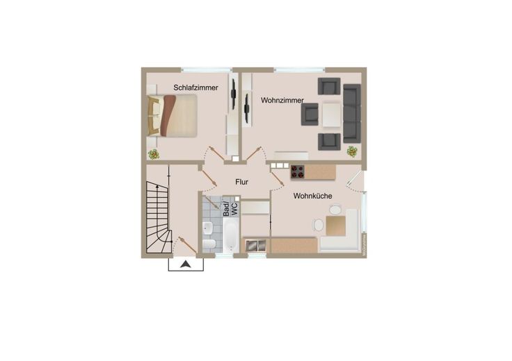 Viel Raum für Ideen: Zweifamilienhaus mit großem Garten, Garagen und Nebengebäude in Gohfeld – Grundriss_EG