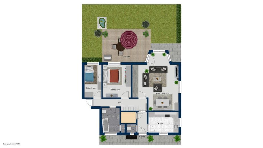 Warum noch Miete zahlen? Massiver Bungalow im Landhausstil in ruhiger Umgebung von Buchholz (Aller) – Grundrisse