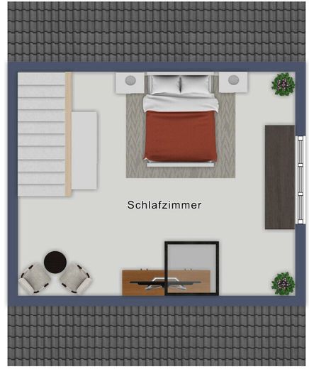 Ruhige Maisonettewohnung mit Balkon 
in Deichnähe – Grundriss