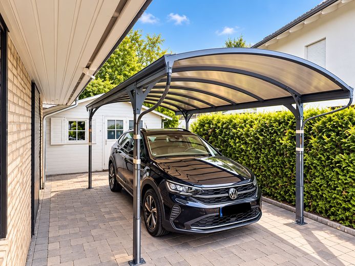 Nowoczesny bungalow KfW-40 – 125 m² powierzchni mieszkalnej, działka 811 m² i duży ogród – Carport 