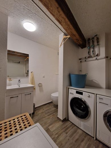 Gästebad mit Waschmaschine