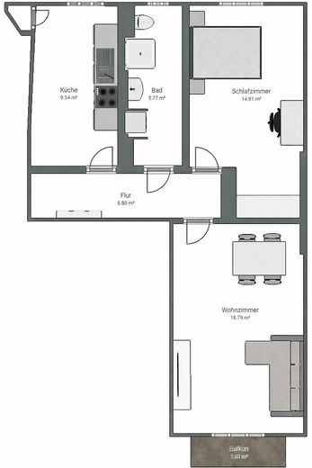 Modernisierte 2-Zimmer Wohnung mit Balkon im begehrten Rheingauviertel Wiesbaden – फोटो 16