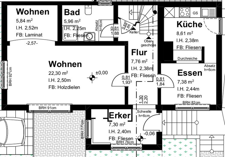 Einfamilienhaus im schönen Osterwald mit schöner Aussicht – Erdgeschoss
