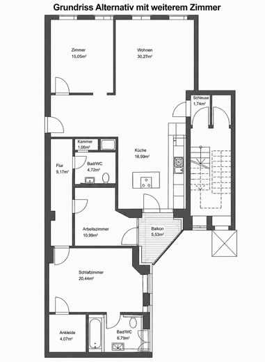 Emplacement exceptionnel à Kreuzberg : Graefestraße 80, superbe appartement de 4,5 pièces disponible immédiatement ! – Photo 11