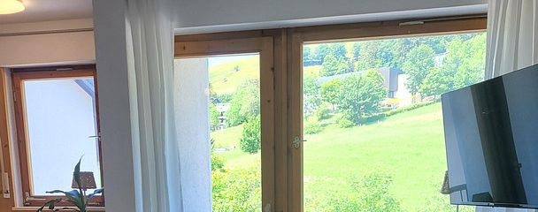 Essbereich mit Aussicht