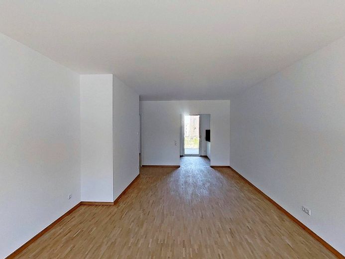 Vivienda moderna en Kronsrode: apartamento de 3 habitaciones con COCINA EMPOTRADA – Ansicht II: Wohn- und Esszimm…