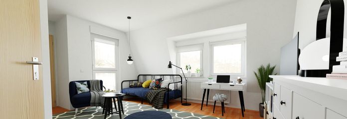 Primera ocupación tras la renovación: apartamento de 1 habitación con balcón en el centro