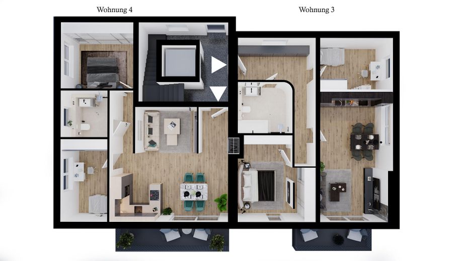 Grundriss Wohnung 3