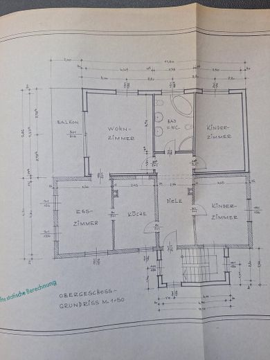 Großzügige 4-Zimmer-Wohnung mit Balkon, EBK & Klimaanlage – Grundriss