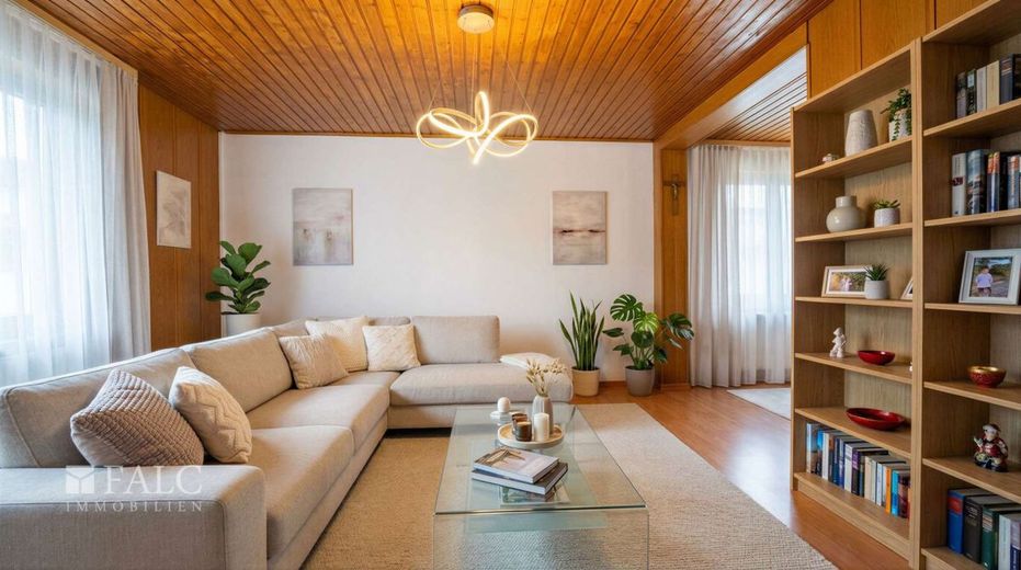 Renovierte Doppelhaushälfte in Altböckingen - FALC Immobilien Heilbronn – Gemütlichkeit pur (1. OG)