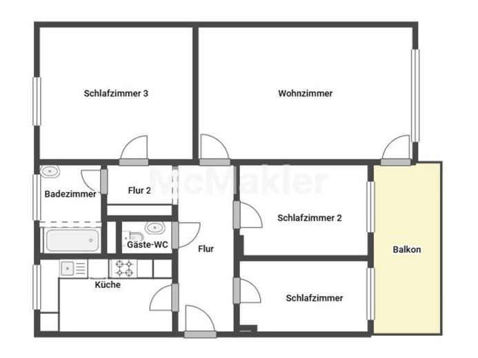 Lichtdurchflutete 3,5- Zimmer Wohnung in Stellingen-Eimsbüttel – Foto 1