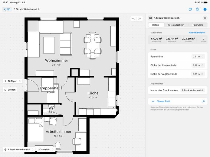 Light-filled detached house in an attractive residential area – 1.stock Grundriss