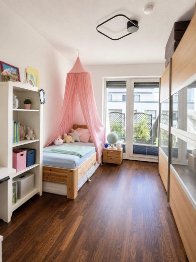 PROVISIONSFREI Penthouse 112 m², WESTFLÜGEL Riedberg, A+ Hausgeld EUR275 -  47,5m² Dachterrasse – Arbeits-/Schlafzimmer 2
