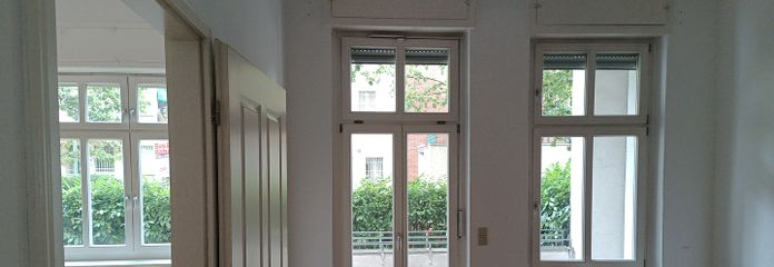 Sfeervol 2-kamerappartement in een oud gebouw met privétuin & terras in Berlijn-Pankow – Schlafzimmer