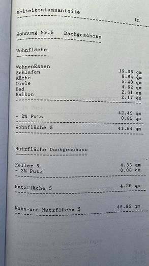 Wohnflächenberechnung
