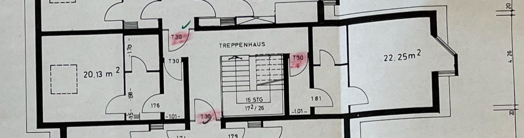 Vermietete Maisonette in Essen "WE176" | 6,30 % Bruttorendite | provisionsfrei | Paketoption – Grundriss 1. Ebene WE176