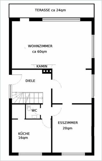 Architektoniczny klasyk z potencjałem w centralnej lokalizacji – Grundriss Erdgeschoss