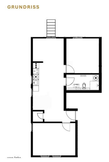Exklusive kernsanierte Wohnung mit Gartenzugang – Grundriss