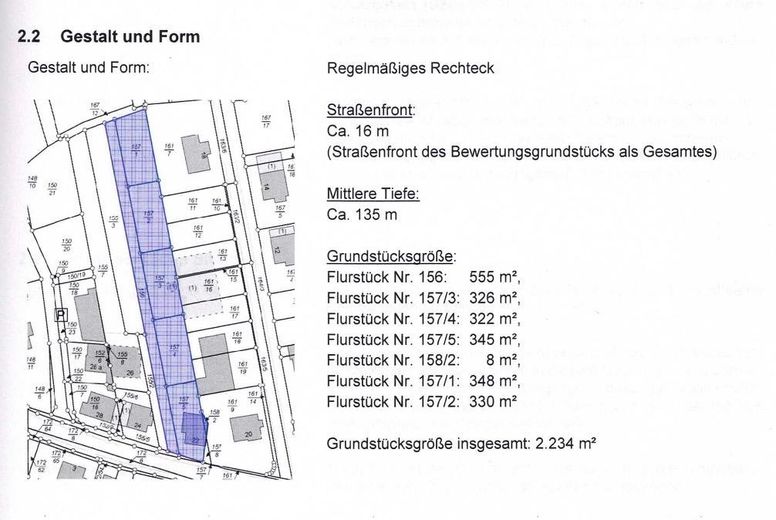 Detached house in Körprich with a large plot – positive preliminary decision for an additional residential building – Flurkarte