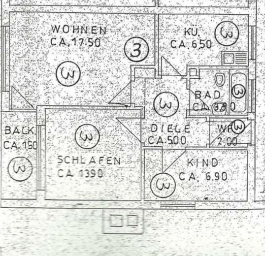 Appartamento con balcone e cucina componibile a Ingolstadt – ideale per single o coppie – Grundriss