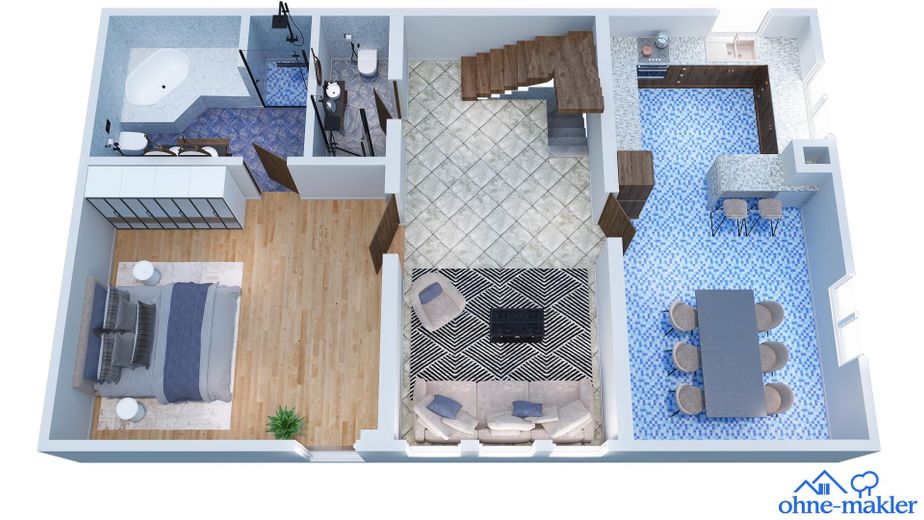 Großzügiges 8-Zimmer-Wohnhaus auf drei Wohnebenen in Aßlar-Berghausen – Obergeschoss
