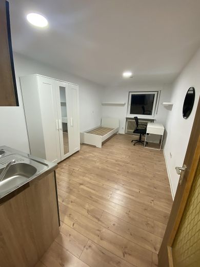 1 Zimmer-Apartment renoviert und neu möbliert, super zentral! – Wohnraum
