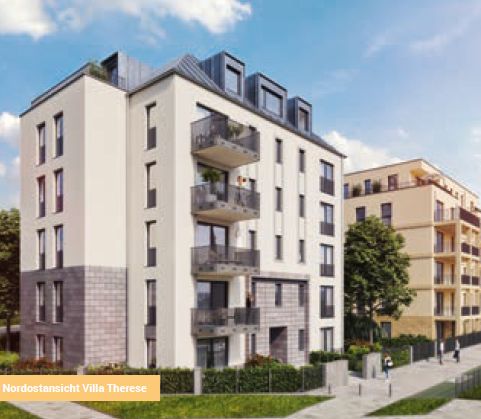 Großzügige 3 Zimmer Wohnung zentral Wiesbaden / 2 Bäder + Tiefgaragenstellplatz / Wilhelms IX – Außenansicht Villa Therese