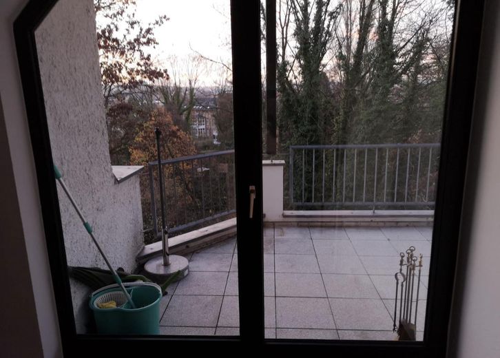 Balkonblick von Küche