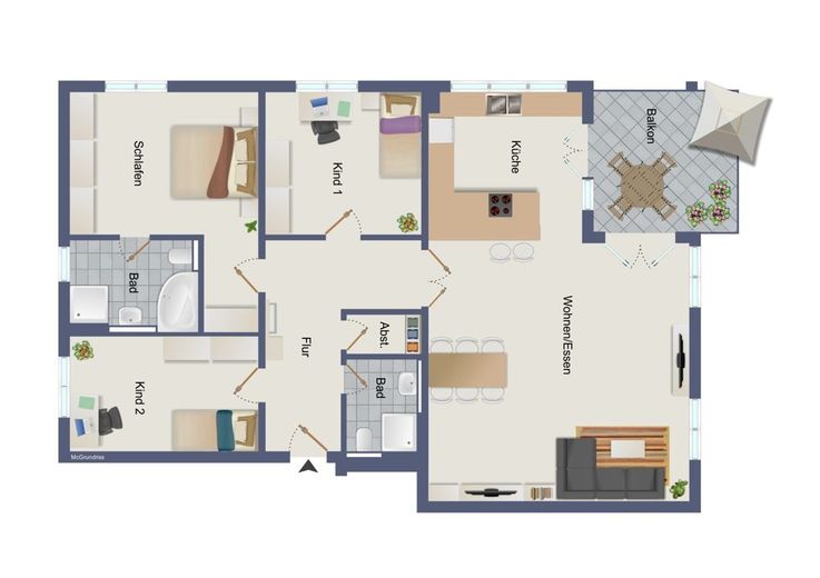 Wohntraum in Wuppertal-Katernberg - Moderne 4-Zimmer-Wohnung mit Aufzug – Grundriss