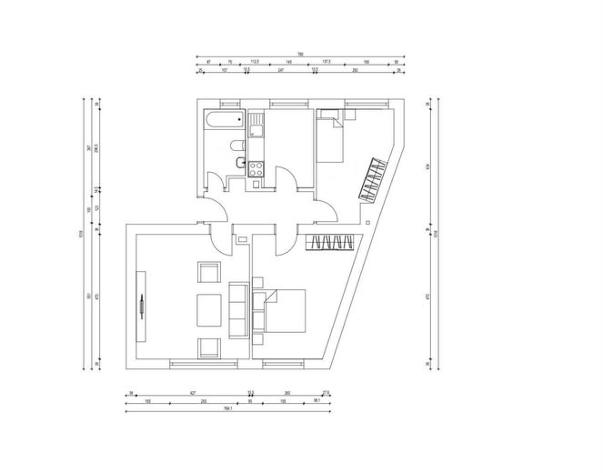 Stanze in WG arredate e nuove a Mannheim Schwetzinger Vorstadt – Grundriss
