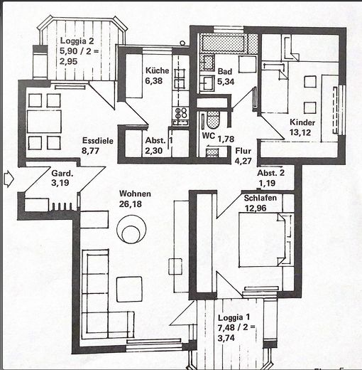 Grundriss Wohnung