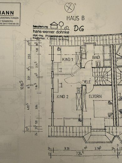 Maison jumelée adaptée aux familles avec jardin, sauna, studio et sous-sol à Stegaurach – Grundriss OG1