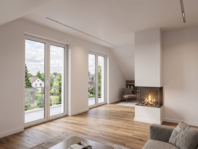 NEUBAU-Erstbezug: 2 Zimmer-Wohnung mit KLIMAANLAGE, EBK, Kamin & Balkon in Berlin-Spandau – फोटो 2