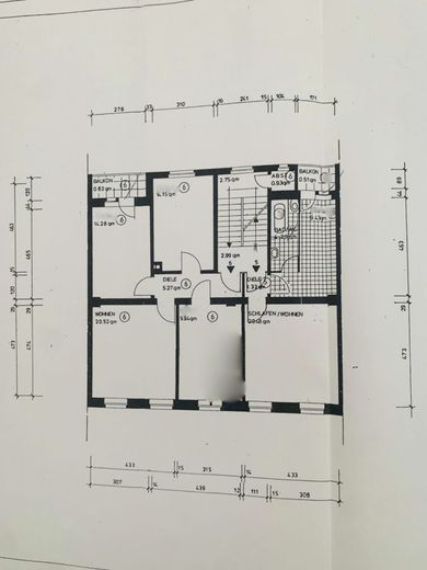 Grundriss Sedanstr. 126 II Etage