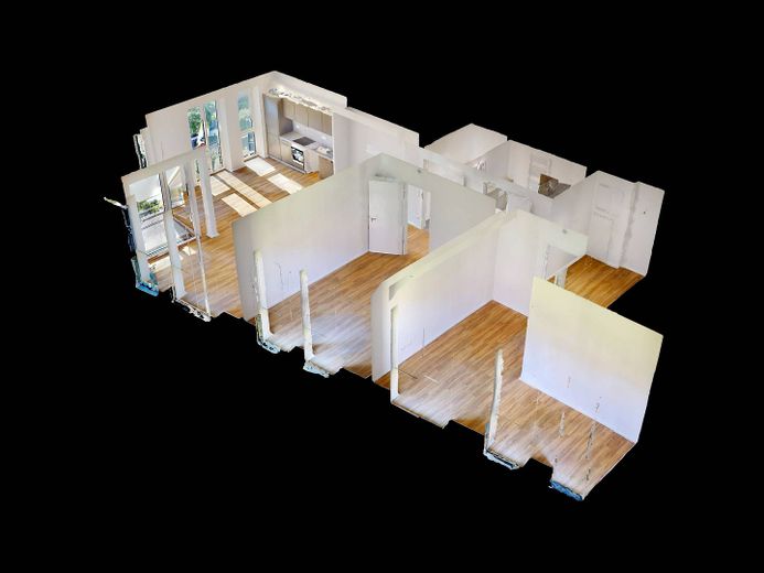 Rissen’de hayalinizdeki ev: BALKONLU ve ankastre mutfaklı 3 odalı yeni daire – 3D-Ansicht Grundriss