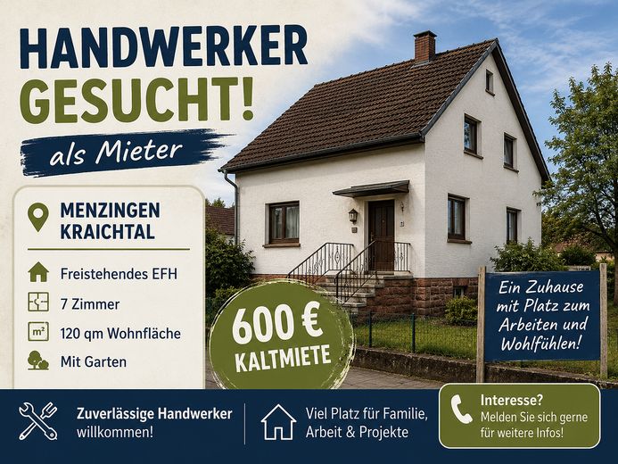Handwerker gesucht – Wohnen gegen Renovierung! EFH mit Garten Menzingen – Foto 1