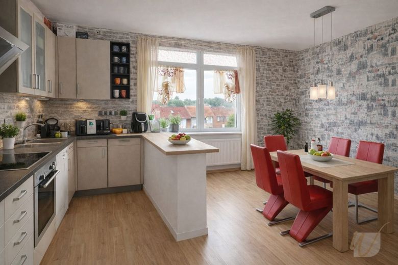 Mehr Wohnraum möglich! 4-Zimmer-Wohnung mit Ausbaupotenzial, Balkon und Stellplatz - provisionsfrei – Küche