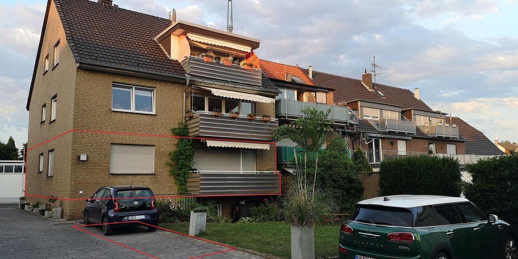 Wohnung Gartenseite + Parkfläc